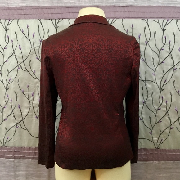 Fashion Bug | Brocade Floral Unlined Blazer - Picture 8 of 8